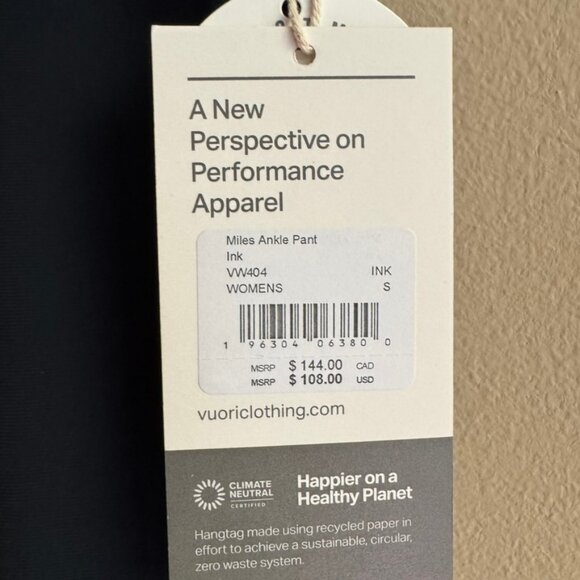 Vuori Miles Ankle Pants Ink S - Picture 4 of 7